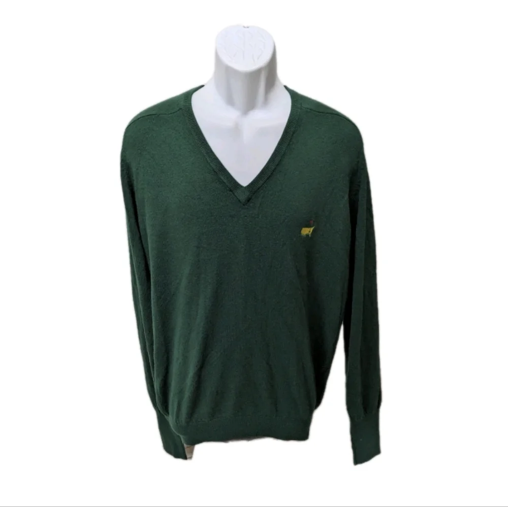 Slazenger Augusta National Golf Shop Masters Pullover Sweater Long Sleeve L Vint